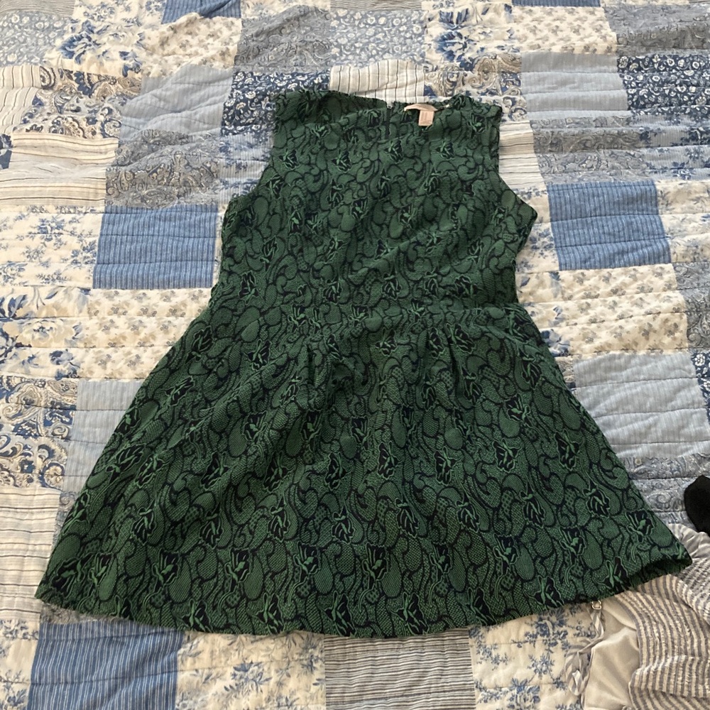 Forever 21 Green Patterned Dress
